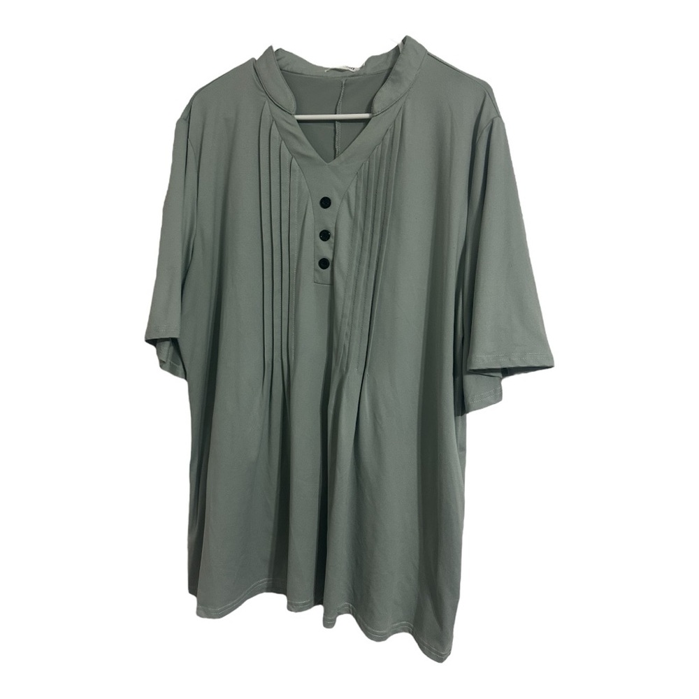 Women’s Hocosit Green Short Sleeve Shirt – Size 2X